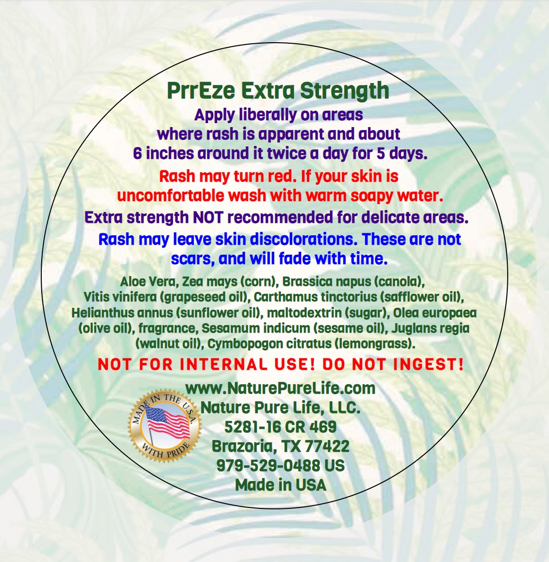 PrrEze Extra Strength For Pityriasis Rosea