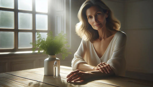 A close-up of inflamed, lace-like patterns on the inner cheek mucosa